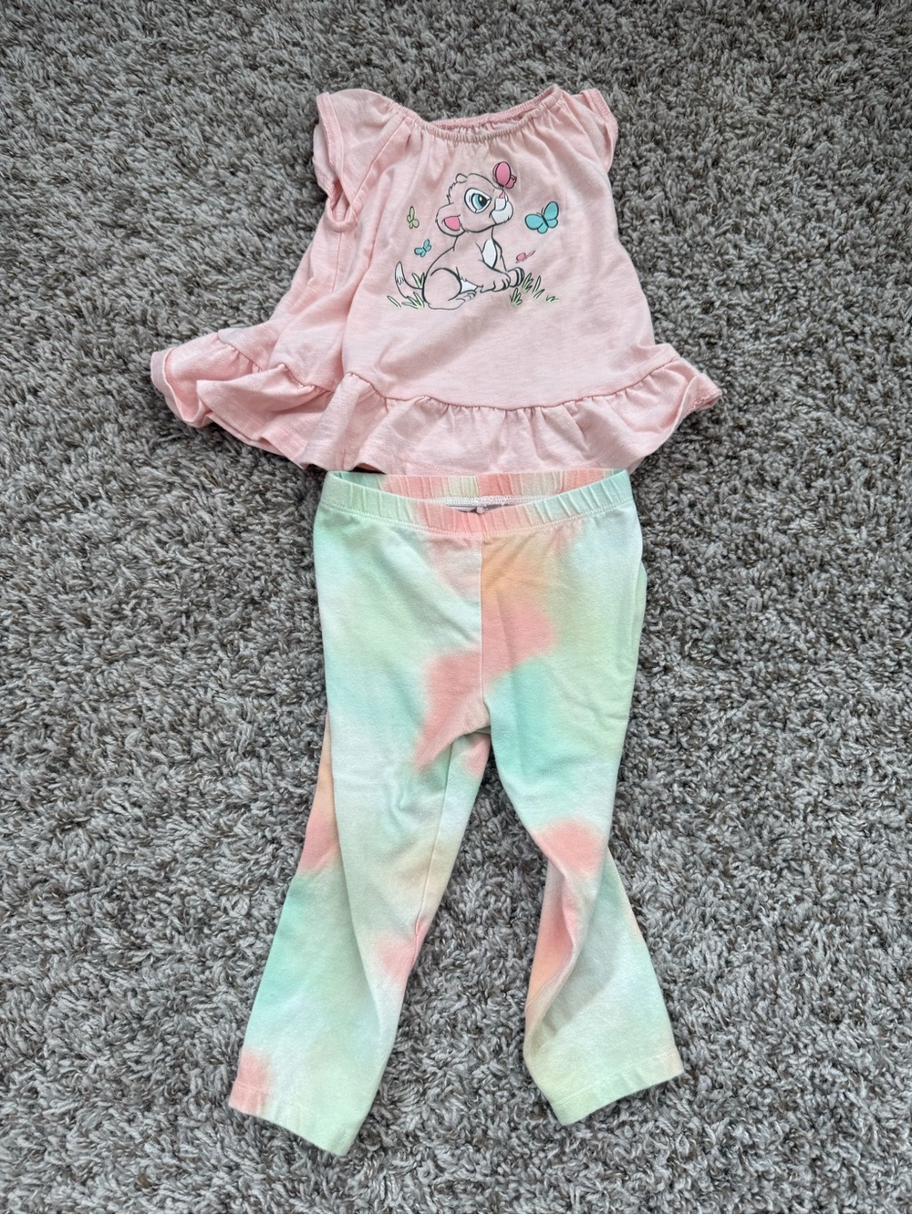 Disney lion king Pastel Tie-Dye Leggings in Pink, Mint, Peach